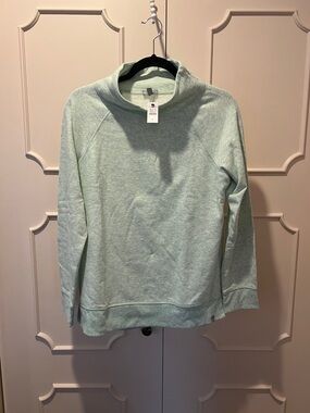 NWT Talbots Light Mint Funnel Neck Sweater